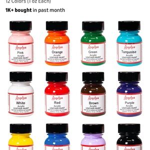 Angelus Acrylic Leather Paint
Best Sellers Kit - 12 Color Paint Set
